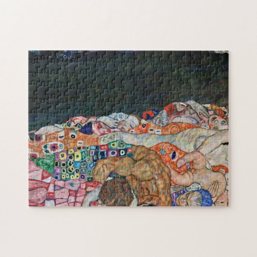 Gustav Klimt - Dood en leven Legpuzzel (Horizontaal)