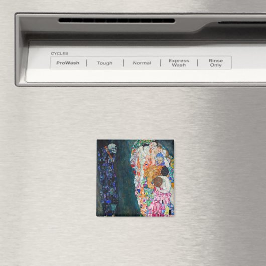 Gustav Klimt - Dood en Leven Magneet (Insitu (Vaatwasser))