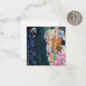 Gustav Klimt - Dood en Leven Notitiekaartje (Voorkant / Achterkant in situ)