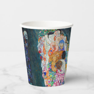 Gustav Klimt - Dood en Leven Papieren Bekers