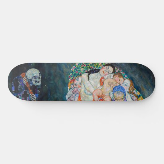 Gustav Klimt - Dood en Leven Persoonlijk Skateboard (Horizontaal)