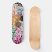 Gustav Klimt - Dood en Leven Persoonlijk Skateboard (Voorkant)