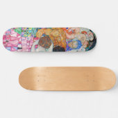 Gustav Klimt - Dood en Leven Persoonlijk Skateboard (Horizontaal)