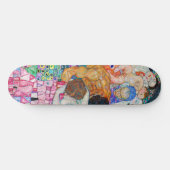 Gustav Klimt - Dood en Leven Persoonlijk Skateboard (Horizontaal)