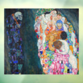 Gustav Klimt - Dood en Leven Raamsticker (Vel 3)