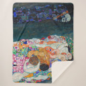 Gustav Klimt - Dood en Leven Sherpa Deken (Voorkant)