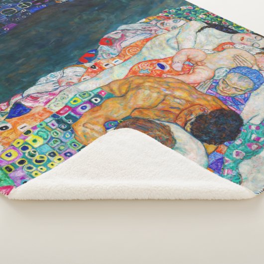 Gustav Klimt - Dood en Leven Sherpa Deken (3/4)