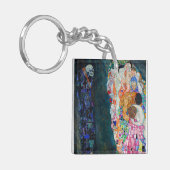 Gustav Klimt - Dood en Leven Sleutelhanger (Voorkant Links)