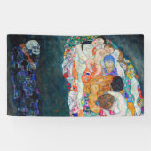 Gustav Klimt - Dood en Leven Spandoek (Horizontaal)