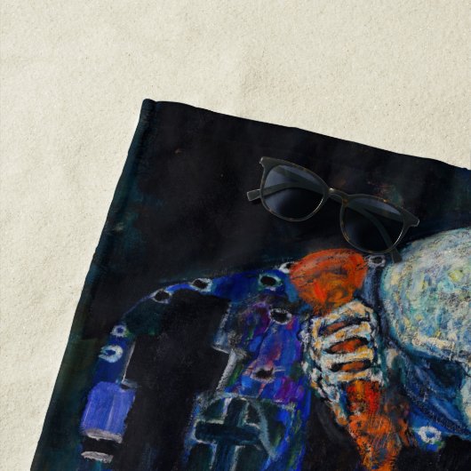 Gustav Klimt - Dood en Leven Strandlaken (In situ)