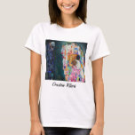 Gustav Klimt - Dood en Leven T-shirt<br><div class="desc">Death and Life - Gustav Klimt,  Oil on Canvas,  1910-1915</div>