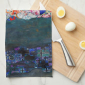 Gustav Klimt - Dood en Leven Theedoek (Quarter Fold)