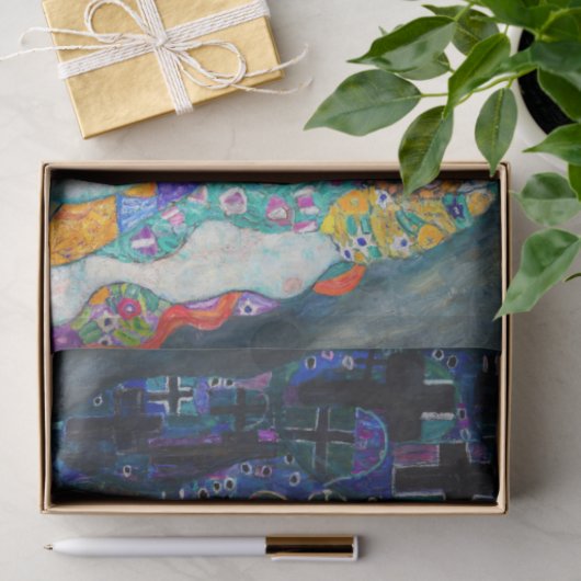 Gustav Klimt - Dood en Leven Tissuepapier (Geschenk)