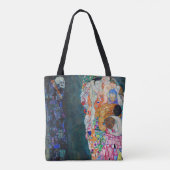 Gustav Klimt - Dood en Leven Tote Bag (Achterkant)