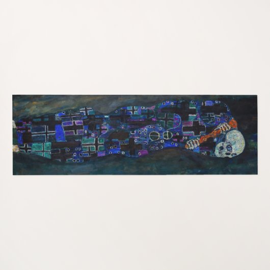 Gustav Klimt - Dood en Leven Yogamat (Achterkant (horizontaal))
