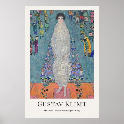 Gustav Klimt – Elisabeth Lederer Portret Poster (Voorkant)