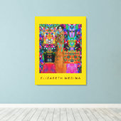 Gustav Klimt & Elizabeth ~ 32X24 1.5 Dikke Canvas (Insitu (Houten vloer))