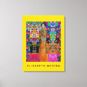 Gustav Klimt & Elizabeth ~ 32X24 1.5 Dikke Canvas (Voorkant)