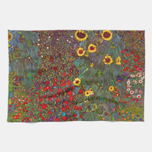 Gustav Klimt Farm Garden met de Handdoek van