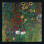 Gustav Klimt Farm Garden With Sunflowers Poster<br><div class="desc">Gustav Klimt Farm Garden With Sunflowers</div>