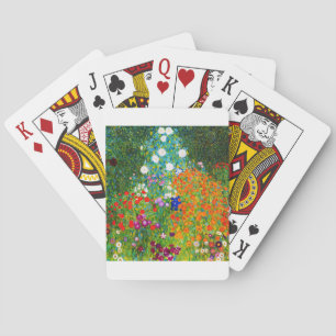 Gustav Klimt, "Farmhouse garden" Pokerkaarten
