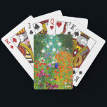 Gustav Klimt, "Farmhouse garden" Speelkaarten<br><div class="desc">私 はGuv Klimt な人好が8888888888888reprepreprepitereparaat * * * * * *</div>