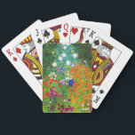 Gustav Klimt, "Farmhouse garden" Speelkaarten<br><div class="desc">私 はGuv Klimt な人好が8888888888888reprepreprepitereparaat * * * * * *</div>