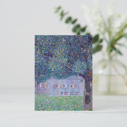 Gustav Klimt - Farmhouse in Opper-Oostenrijk Briefkaart (Staand voorkant)