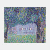 Gustav Klimt - Farmhouse in Opper-Oostenrijk Fleece Deken (Voorkant (Horizontaal))
