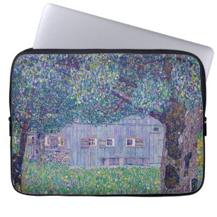 Gustav Klimt - Farmhouse in Opper-Oostenrijk Laptop Sleeve