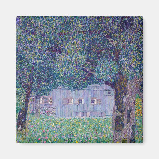 Gustav Klimt - Farmhouse in Opper-Oostenrijk Magneet (Voorkant)