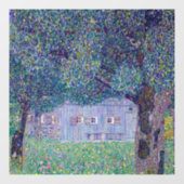 Gustav Klimt - Farmhouse in Opper-Oostenrijk Raamsticker (Vel)