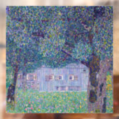 Gustav Klimt - Farmhouse in Opper-Oostenrijk Raamsticker (Vel 2)