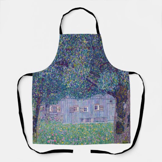 Gustav Klimt - Farmhouse in Opper-Oostenrijk Schort (Voorkant)