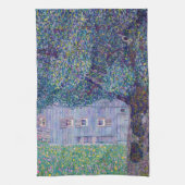 Gustav Klimt - Farmhouse in Opper-Oostenrijk Theedoek (Verticaal)