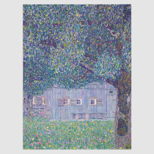 Gustav Klimt - Farmhouse in Opper-Oostenrijk Tissuepapier