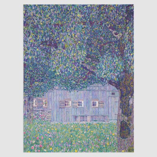 Gustav Klimt - Farmhouse in Opper-Oostenrijk Tissuepapier