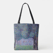 Gustav Klimt - Farmhouse in Opper-Oostenrijk Tote Bag (Achterkant)