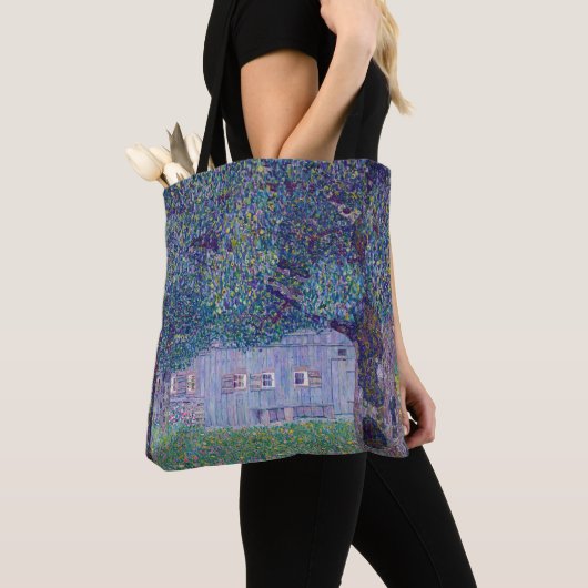 Gustav Klimt - Farmhouse in Opper-Oostenrijk Tote Bag (Dichtbij)