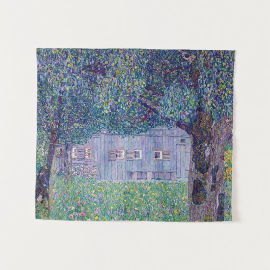 Gustav Klimt - Farmhouse in Opper-Oostenrijk Wandkleed (Voorkant (horizontaal))
