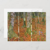 Gustav Klimt - Farmhouse met Birch Trees Briefkaart (Voorkant / Achterkant)