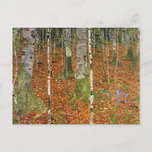 Gustav Klimt - Farmhouse met Birch Trees Briefkaart (Voorkant)