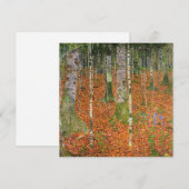 Gustav Klimt - Farmhouse met vogelbomen Feestdagenkaart (Voorkant / Achterkant)