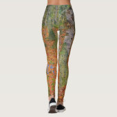 Gustav Klimt - Farmhouse met vogelbomen Leggings (Achterkant)