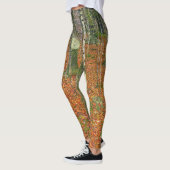Gustav Klimt - Farmhouse met vogelbomen Leggings (Links)