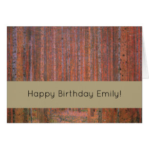 Gustav Klimt Fir Forest Tannenwald Red Trees