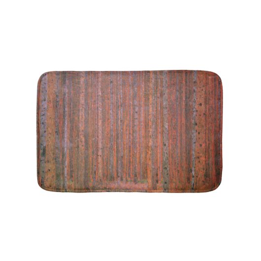 Gustav Klimt Fir Forest Tannenwald Red Trees Badmat (Voorkant)