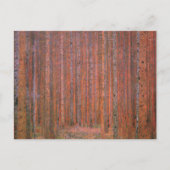 Gustav Klimt Fir Forest Tannenwald Red Trees Briefkaart (Voorkant)