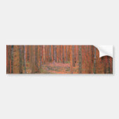Gustav Klimt Fir Forest Tannenwald Red Trees Bumpersticker (Voorkant)
