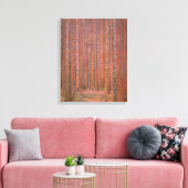 Gustav Klimt Fir Forest Tannenwald Red Trees Canvas Afdruk (Insitu (Woonkamer))